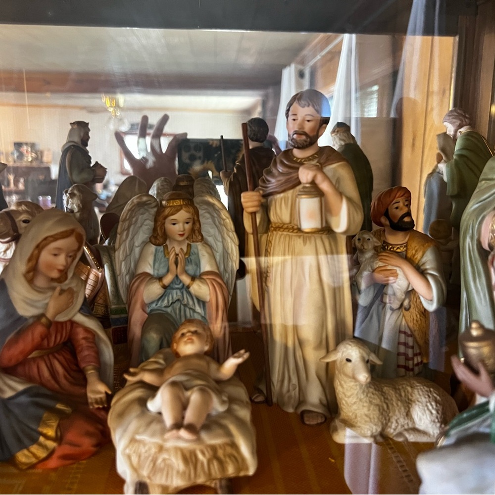 Hand-Painted Nativity Scene Figurines